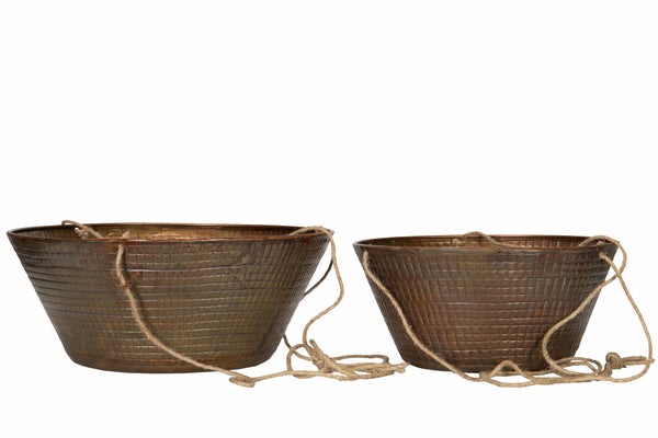 Zelda metalliamppeli, antiikkiruskea, 2  kpl setti