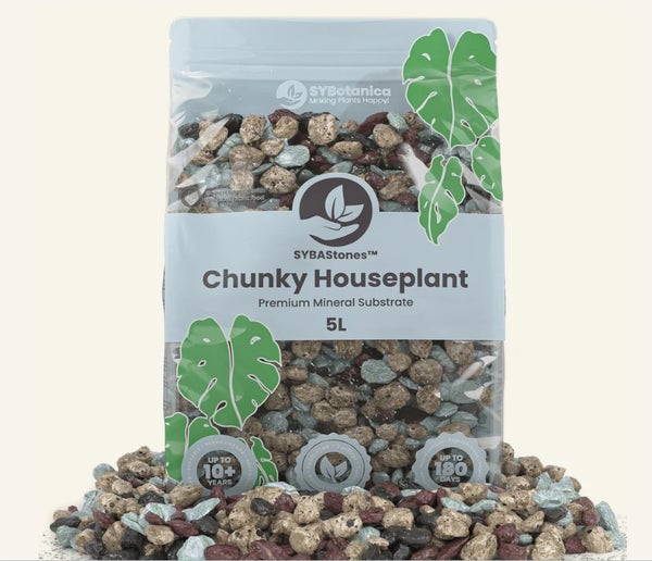 Huonekasvi mineraalikasvupohja, 2 raekokoa