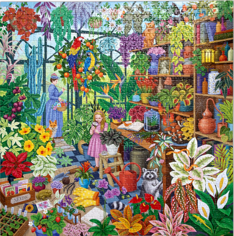 Alchemist's greenhouse palapeli on t&auml;ynn&auml; yksityiskohtia ja v&auml;ri&auml;.