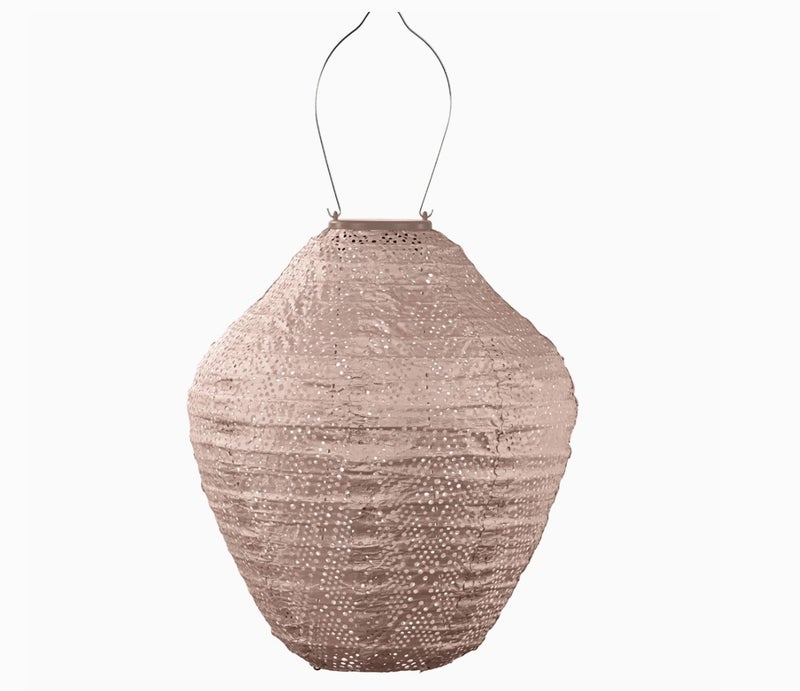 Aurinkokennolyhty Ikat Jar vaalea vaaleanpunainen / Pink