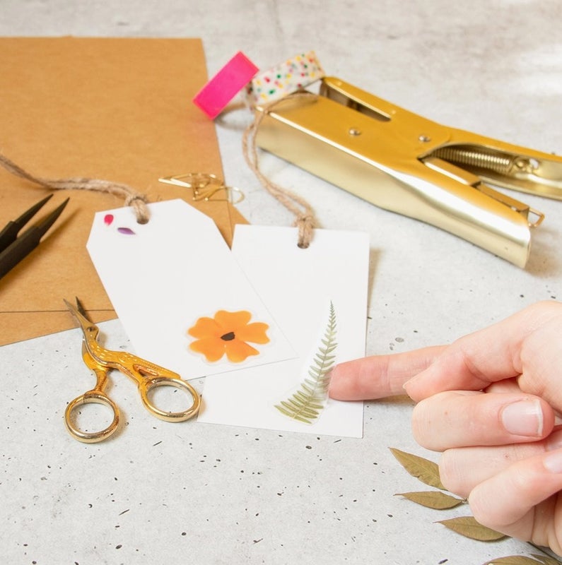 Koristele kortteja, scrapbookkeja tai muita askarteluja palasella luontoa.