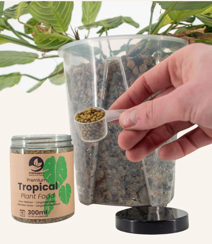 Hitaasti vapautuvaa ravinnetta annostellaan kasvupohjan pinnalle tai sekoitetaan kasvupohjaan.