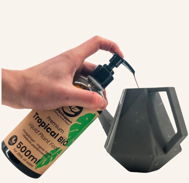 1 pumppaus 0,5 litraan vett&auml; riitt&auml;&auml;!