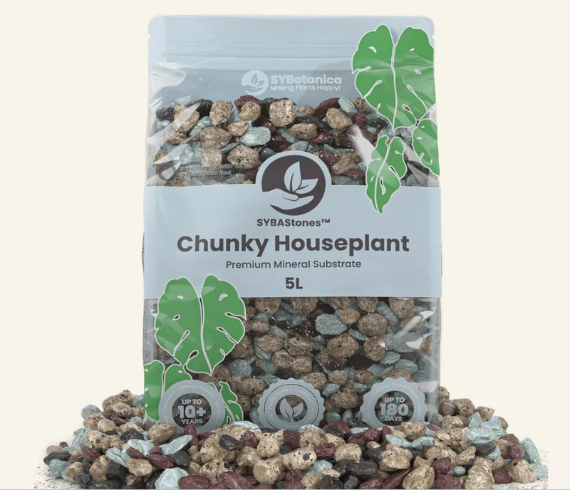 Huonekasvi mineraalikasvupohja, 2 raekokoa