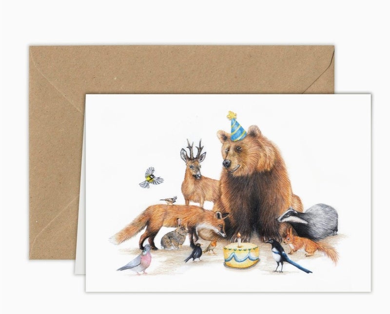 Kaksiosainen kortti, Mets&auml;nel&auml;inten juhla