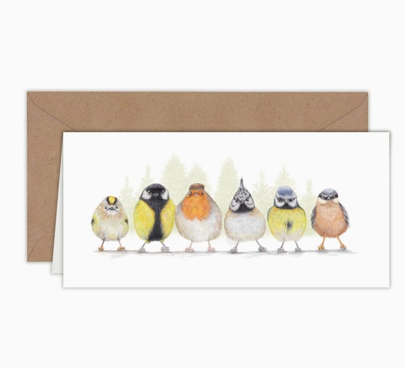 Kaksiosainen kortti, Euroopan linnut