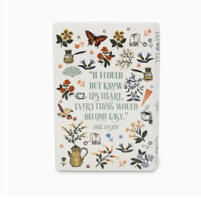 Kirjamaljakossa on takakannessa teksti, aivan kuin oikeassa kirjassakin.