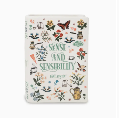 Maljakko, kirja Sense and Sensibility/J&auml;rki ja tunteet