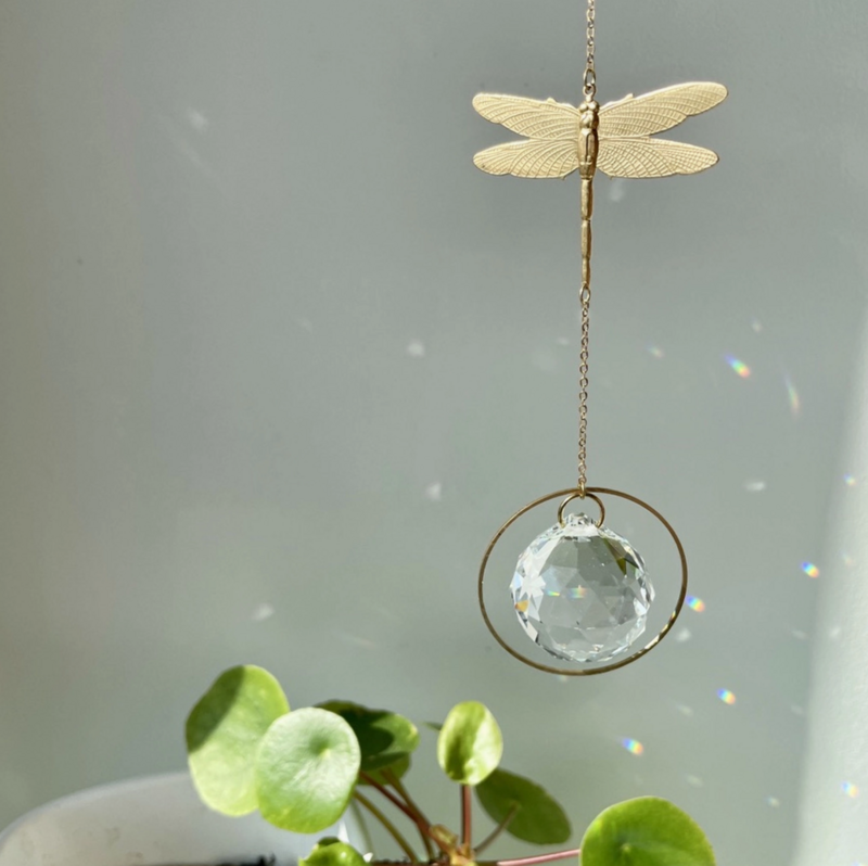 Aurinkosieppari, kristalli ja sudenkorento